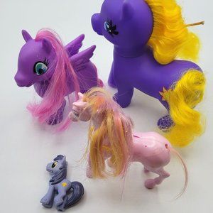 Lot of 4 Assorted Brands Little Ponies Horse